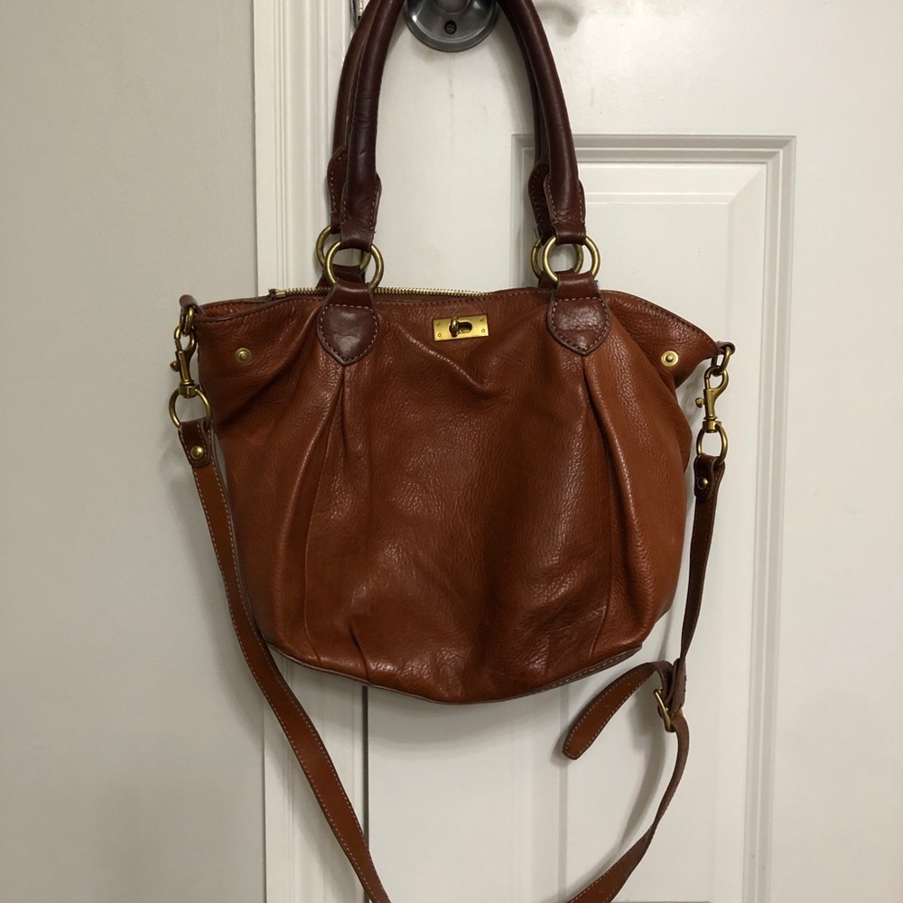 J.Crew leather crossbody handbag